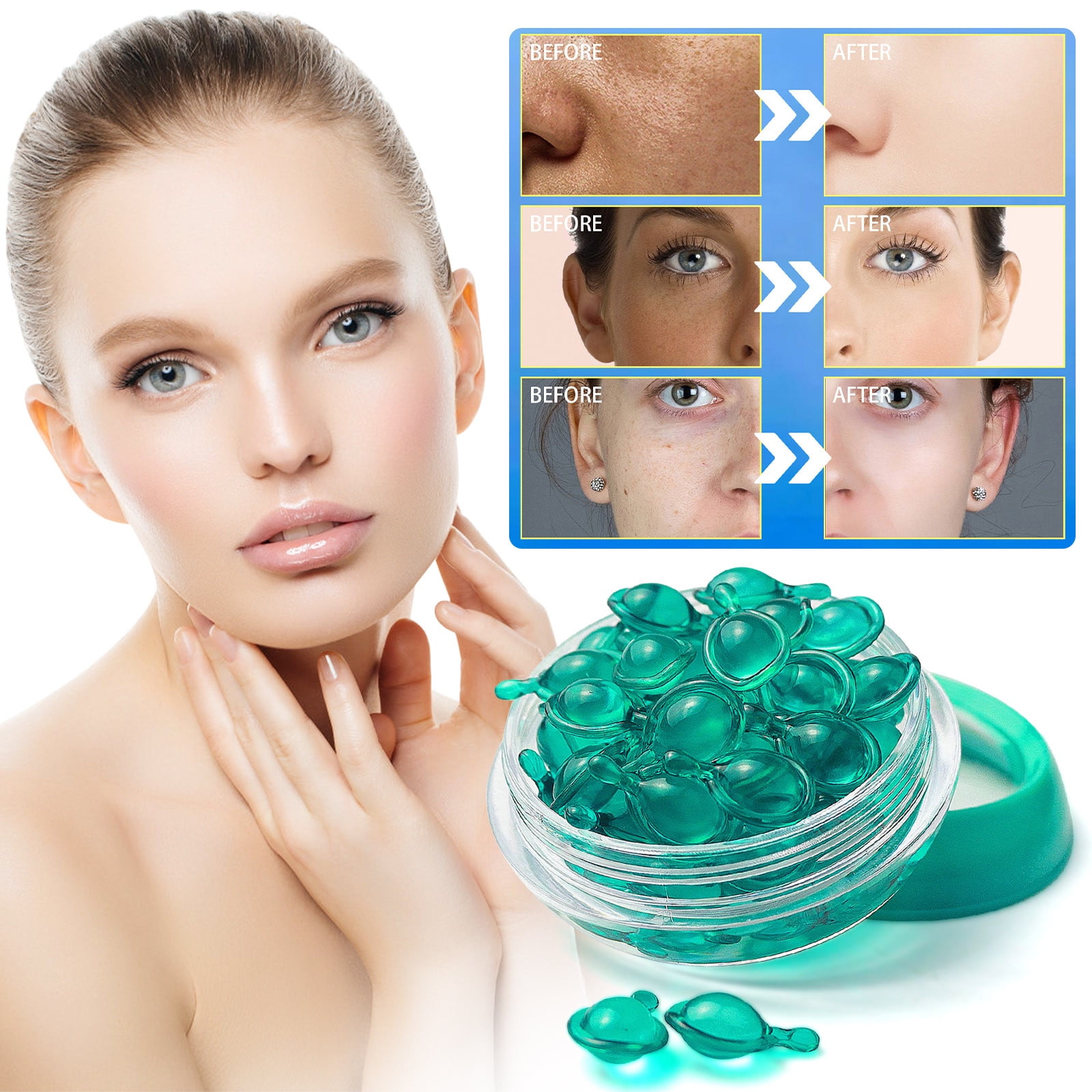 CzestPyake Blue Copper Peptide Facial Repair Essence Pores Blue Copper