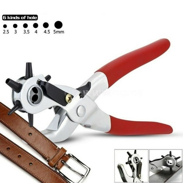 CzestPyake Hole Punch for Belts, Watch Bands, Straps, Dog Collars, Saddles, Shoes, Fabric, DIY Home or Craft Projects