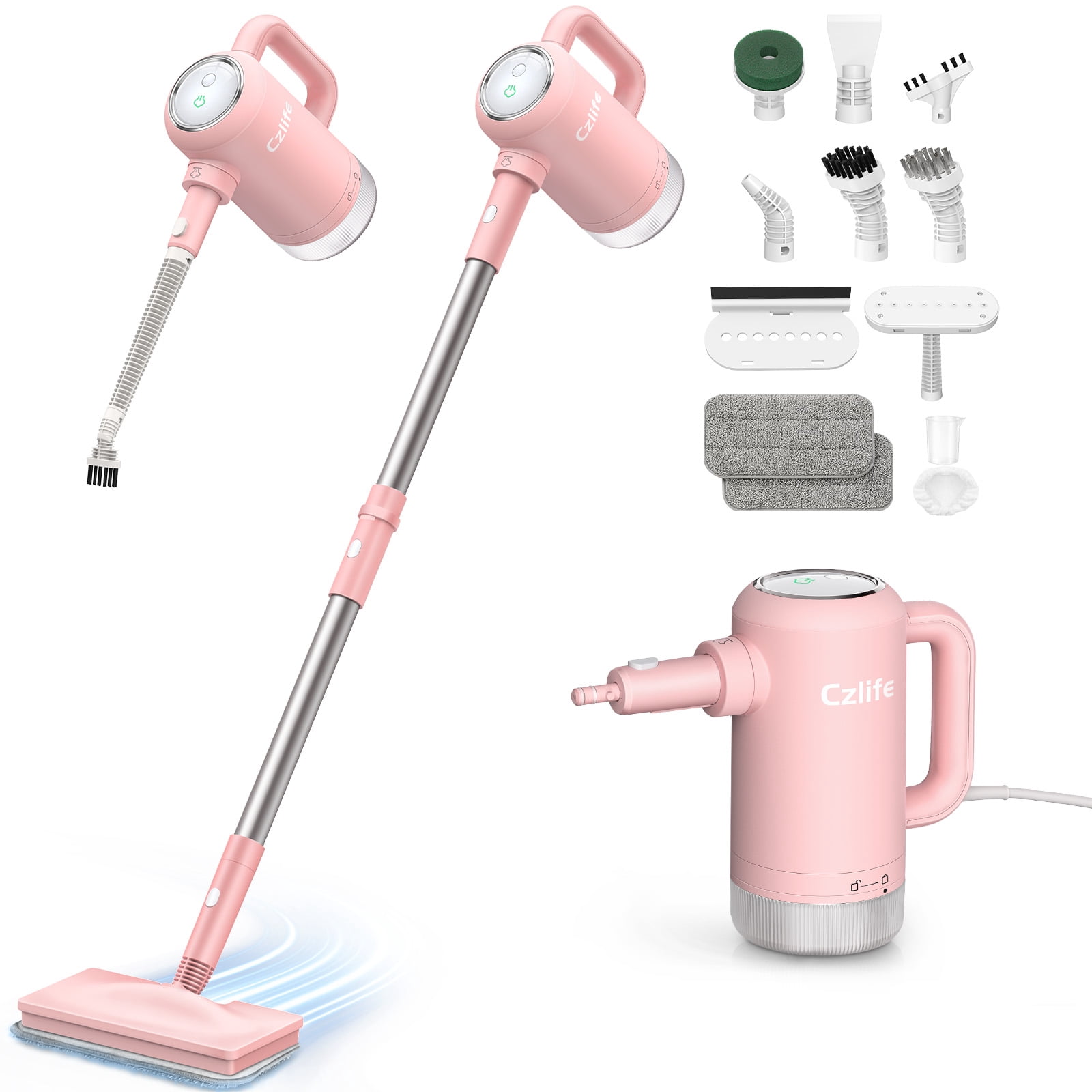 Czlife Z7 Steam Mop for Floor Cleaning, 13-in-1 Handheld Steam