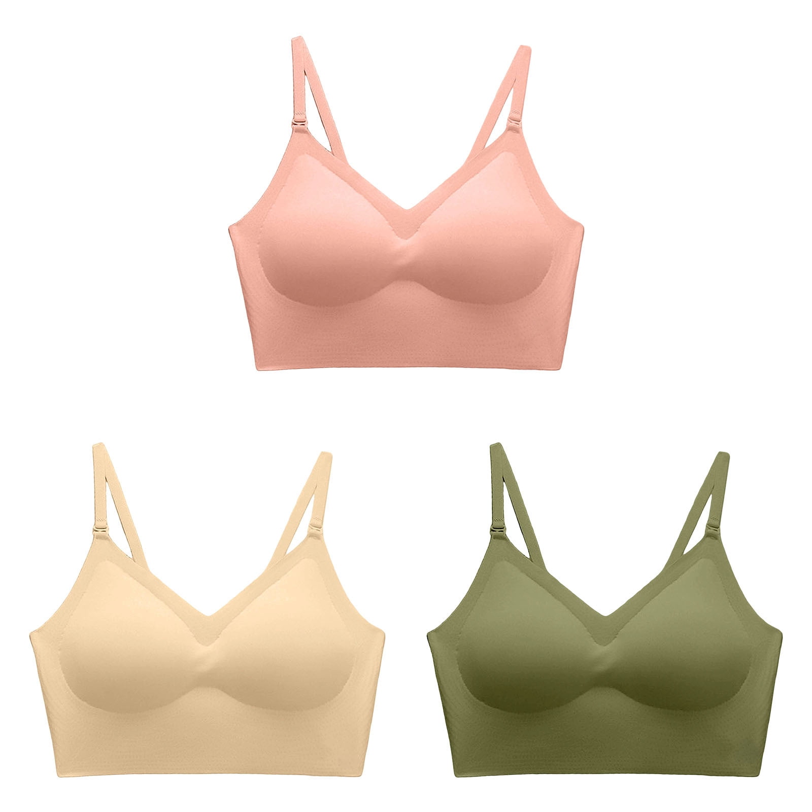 Backpack Back Rig Czstvyn Women's Bra Racerback Multi-Pack Everyday Back-Smoothing Value ...