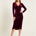 thumbnail image 1 of Czstvyn Women's Velvet Dress, 1 of 6