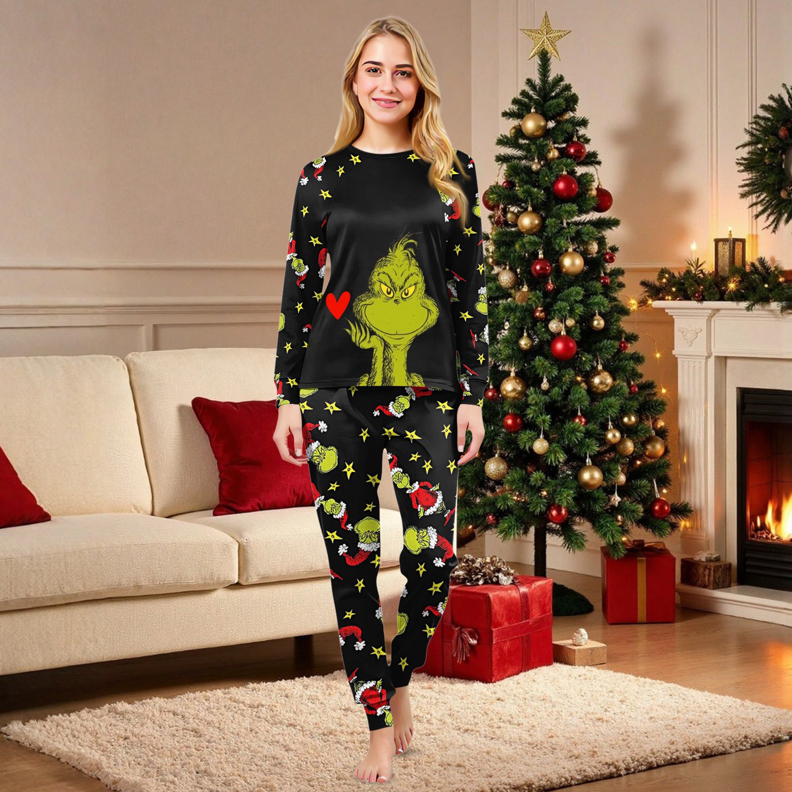 Czxfifvy Family Christmas Matching PJs Sets - Long Sleeves Sleepwear ...
