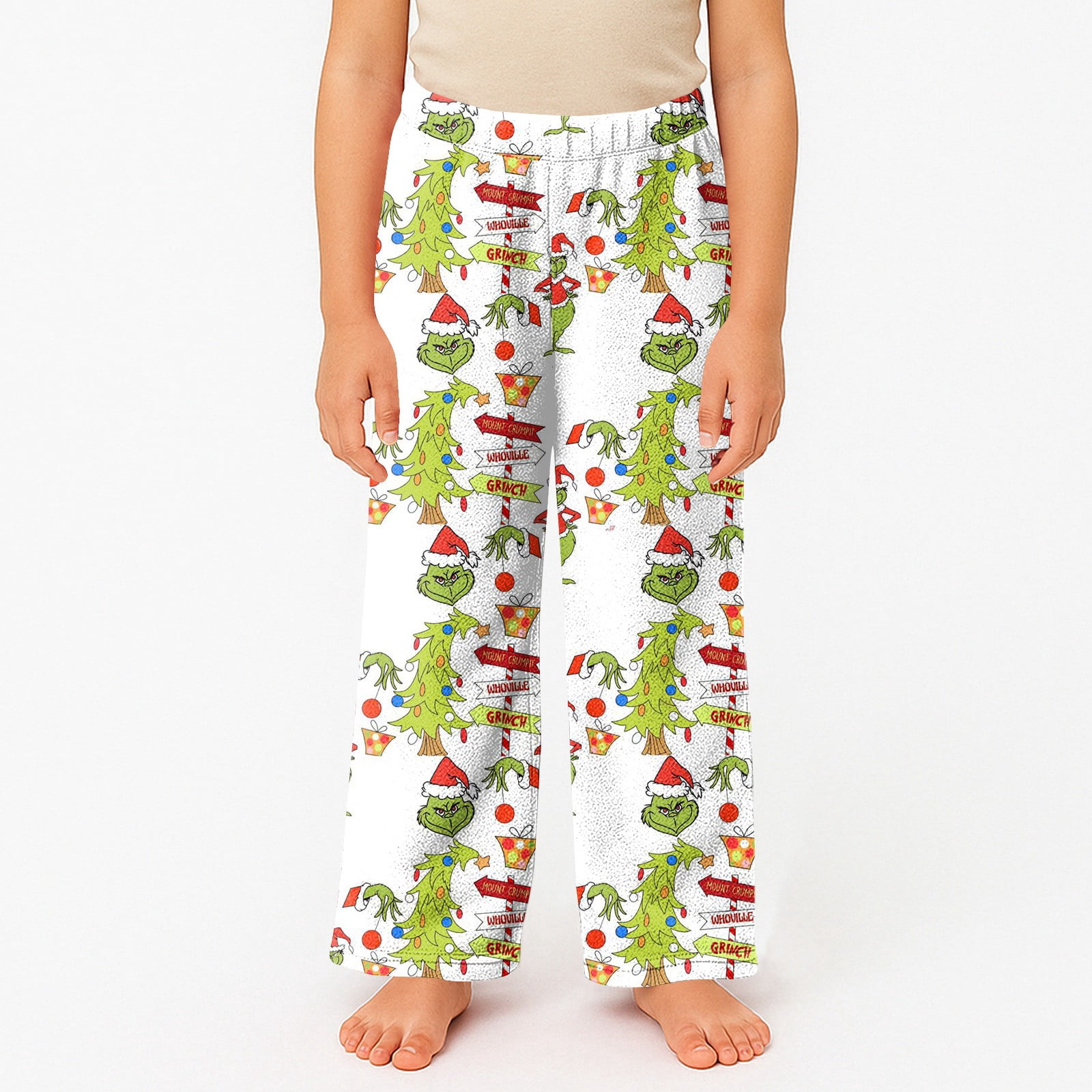 Czxfifvy Merry Grinchmas Kid's Grínch Pajama Pants Casual Loose Fit ...