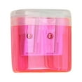 thumbnail image 1 of Czzoypi 2 Holes Small Manual Pencil Sharpener with Lid, Compact Mini Transparent Pencil Sharpener Dual-Pencil Sharpener, 1 of 6