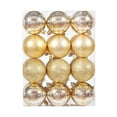 thumbnail image 1 of Czzoypi 24Pcs Gold Mini Christmas Balls Ornaments 30mm/1.18" Small Christmas Balls Shatterproof Christmas Tree Balls Ornaments Hanging Ball for Xmas Tree Christmas Tree Decorations, 1 of 5