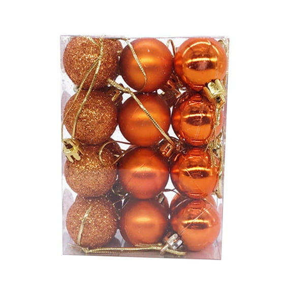 Czzoypi 24Pcs Khaki Christmas Tree Balls Ornaments for Xmas Christmas Tree 30mm/1.18" Mini Shatterproof Christmas Tree Balls Ornaments Hanging Ball for Holiday Christmas Decorations