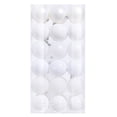 thumbnail image 1 of Czzoypi 36Pcs White Christmas Tree Balls Ornaments, Christmas Tree Ornaments for Xmas Tree Balls Christmas Tree Decorations 30mm/1.18" Christmas Ball for Holiday Wedding Party Decorations Shatterproof, 1 of 6