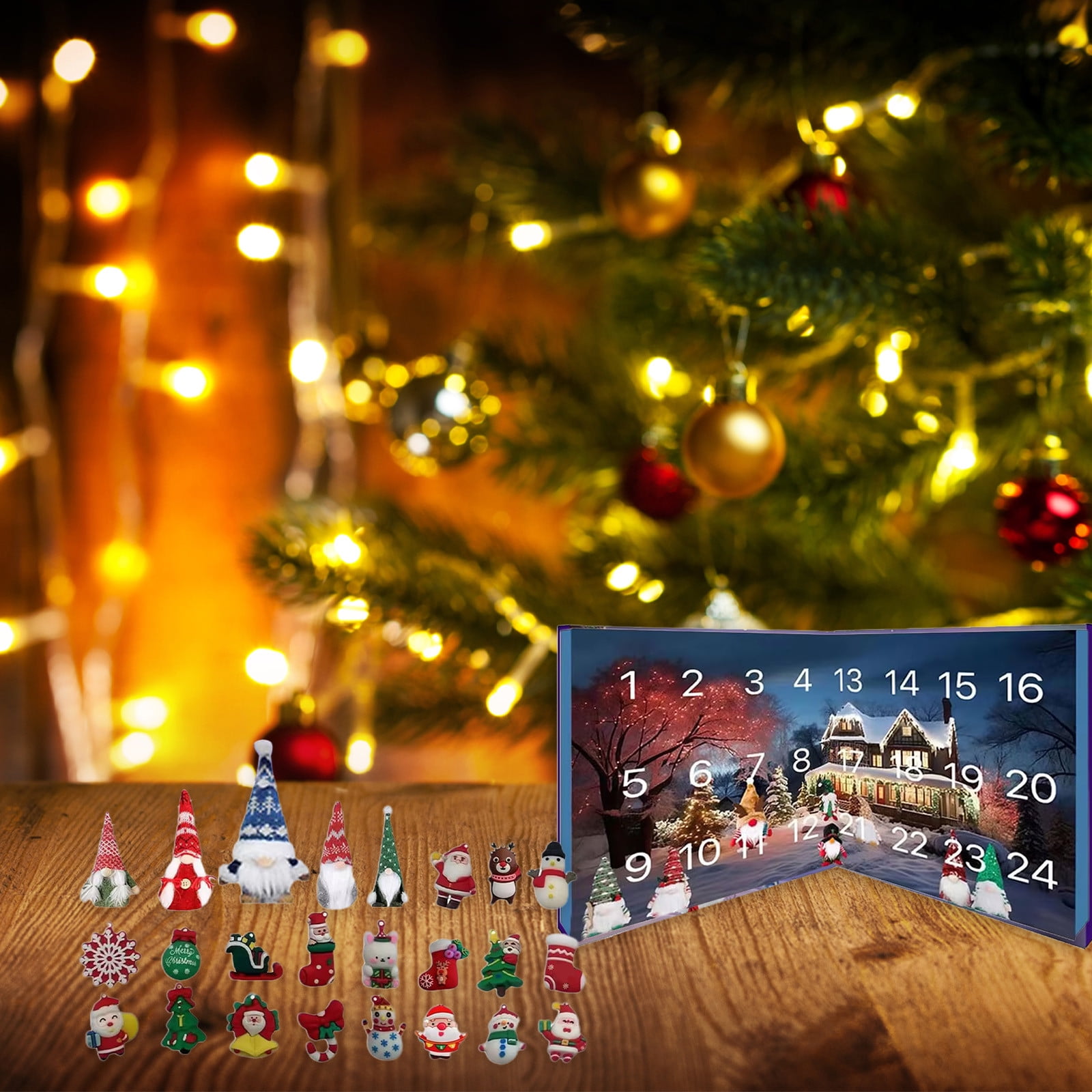 Czzoypi Advent Calendar (Multicolor) Desk Calendar 20242025 2024 Christmas Gnome Advent