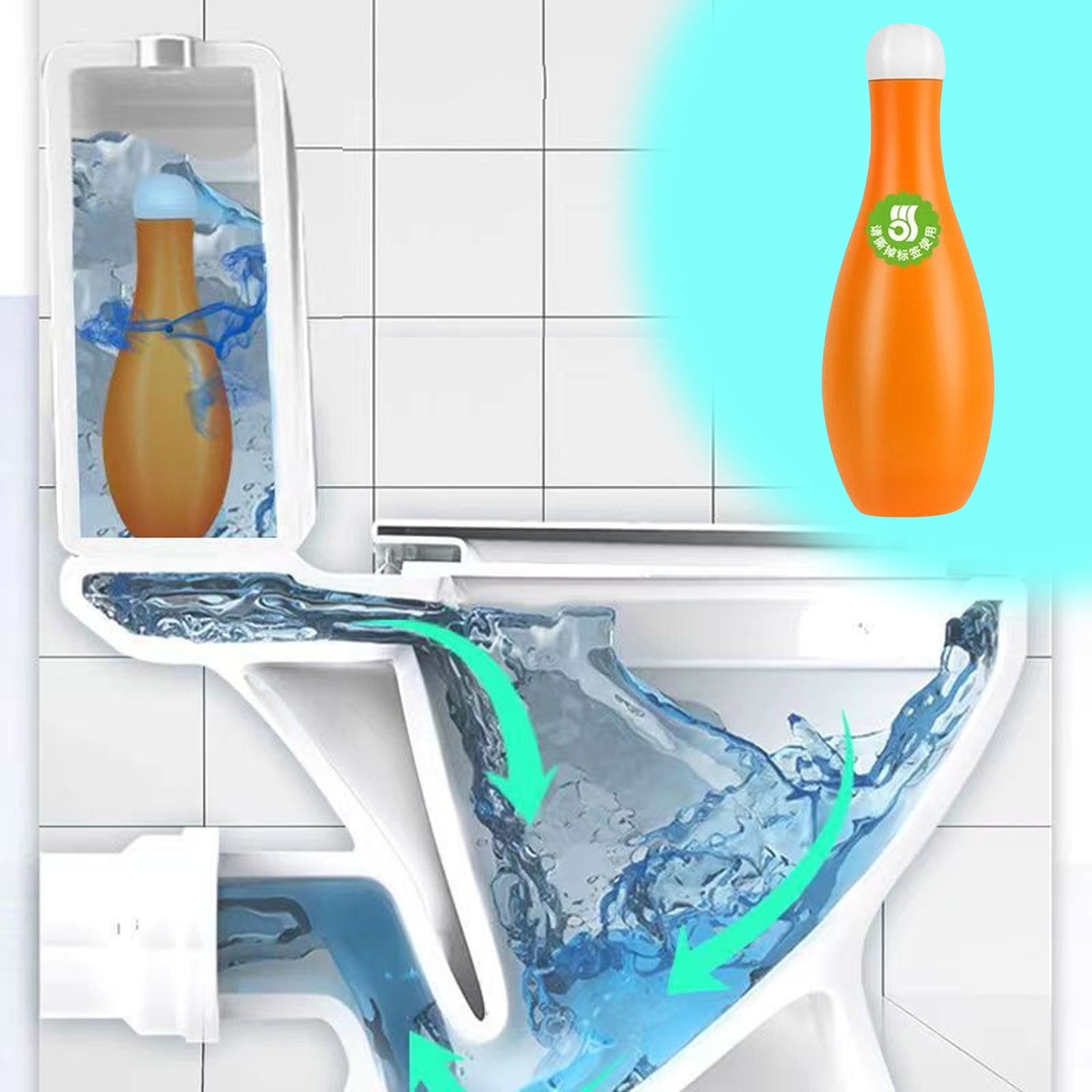 Czzoypi Cleaning Spray (Orange), Cleaning Supplies Bowling Blue Toilet