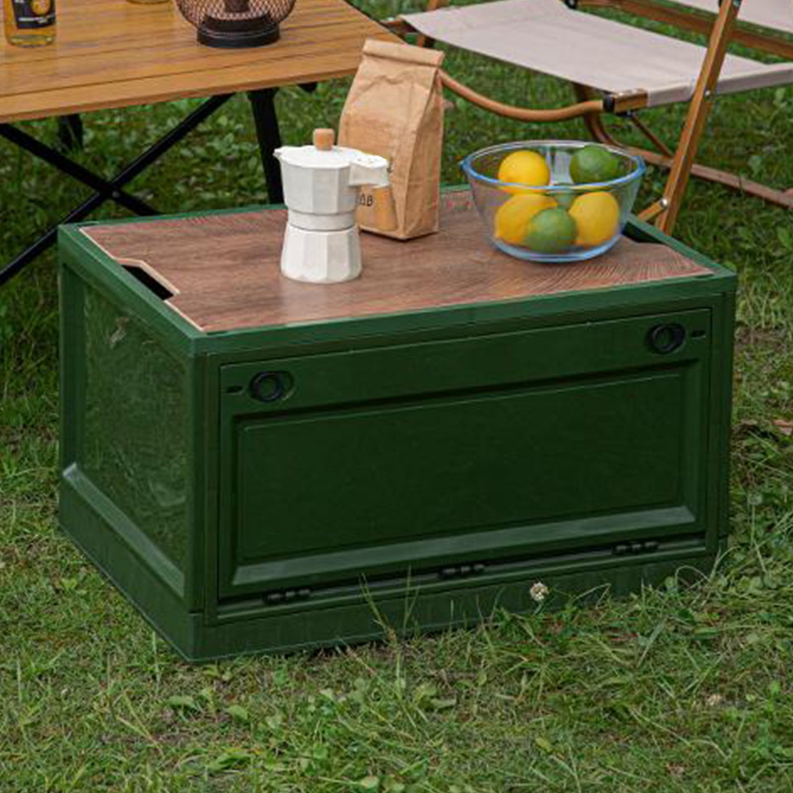 Czzoypi Foldable Outdoor Storage Box Picnic Camping Large Storage Box