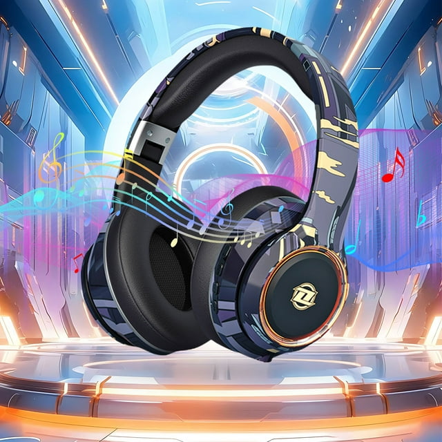Czzoypi Noise Canceling Headphones Handpainted Graffiti Style Wireless