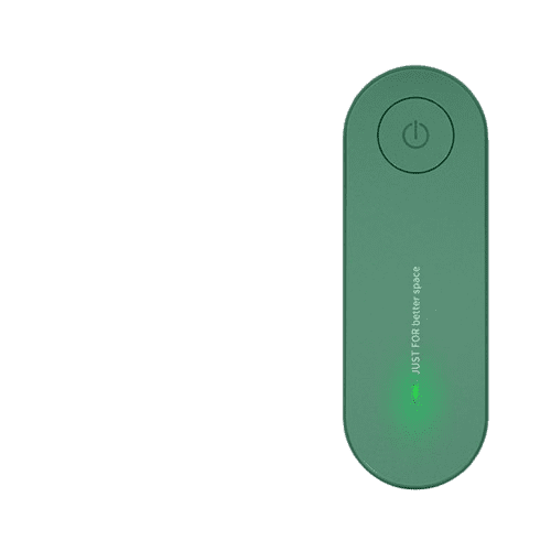 , Czzoypi Quiet Odor Eliminator for Bedroom Office, Filter-Free Negative Ion Air Cleaner Silent Pet Room Toilet Closet, Green