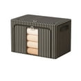 Czzoypi Storage Bins (Black), Stackable Storage Bins Upgrade Your