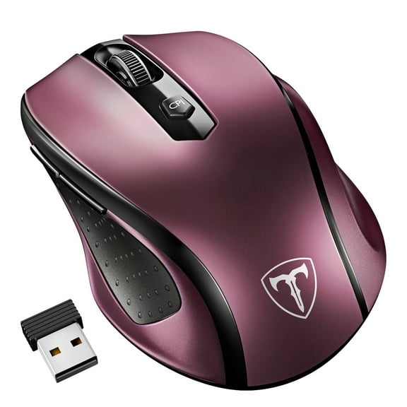 D-09 Wireless USB Mouse for Laptop Lightspeed 5-Level 2400 DPI (Random Color)