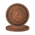 thumbnail image 1 of 10 Pieces Camping Wood Grain Slice Tableware Sets Rustic Wood Party Decorations Paper Plates Disposable Tableware Dinnerware Set for Forest Themed Party Decorations Hunting Birthday Supplies, 1 of 7