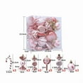 thumbnail image 1 of D 18 Pieces Christmas Ball Ornament Set Rose Gold For Xmas Tree Decorations, Shatterproof Plastic Hanging Balls For Holiday Home Party Decor, 2.5In Diameter, 1.2Lb, 1 of 3