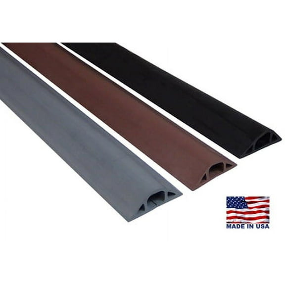 D-22 Rubber Duct Cord Cover- Gray - 10 Feet