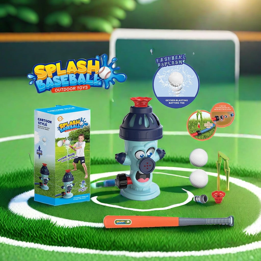 D 360 Rotating Water Sprinkler Baseball Toy For Kids Snail Design Outdoor Summer Pool Game Backyard Fun Set