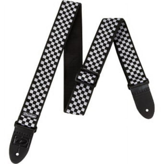 DUNLOP Guitar STRAP B&W CHECKER