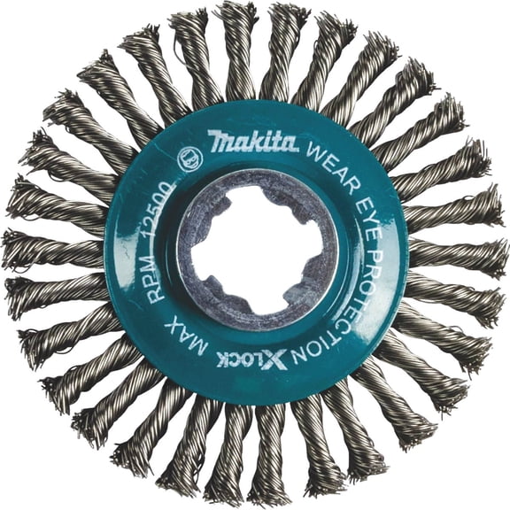 P.T.S. D-72659 X-Lock 4-1/2" Steel Stringer Bead Twist Wire Wheel 3X Indoor & Outdoor Use, NEC-Compliant