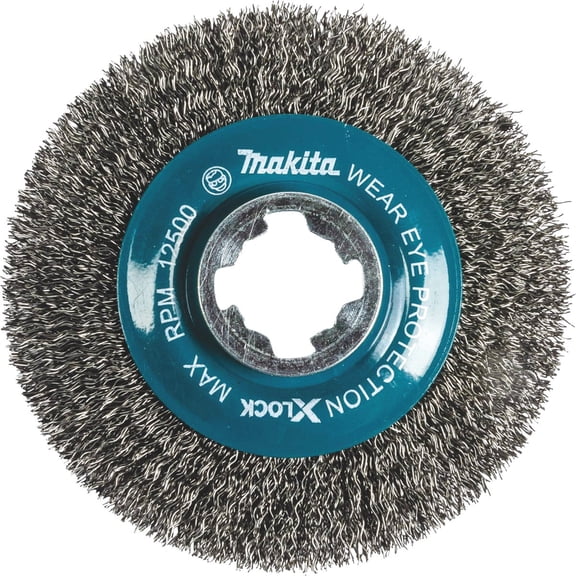 P.T.S. Steel Crimped Wire Wheel Brush 4-1/2 In, X-Lock - Multicolor - One Size