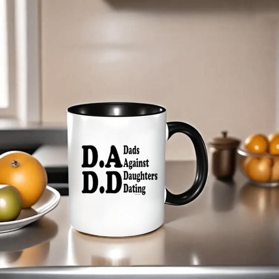 D A D D Dads Against Daughters Dating Coffee Mug Ceramic Reusable Washable Multipurpose