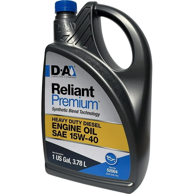 DA LUBRICANT COMPANY 52004, Reliant Premium Diesel Engine Oil SAE 15W