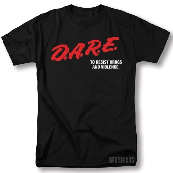 D.A.R.E Classic Logo 90s Vintage Graphic Design T-shirt NEW ITEM