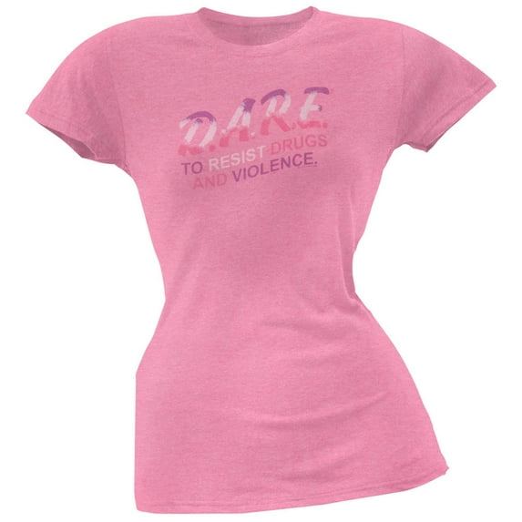 D.A.R.E. - Neon Logo Ladies T-Shirt - Small