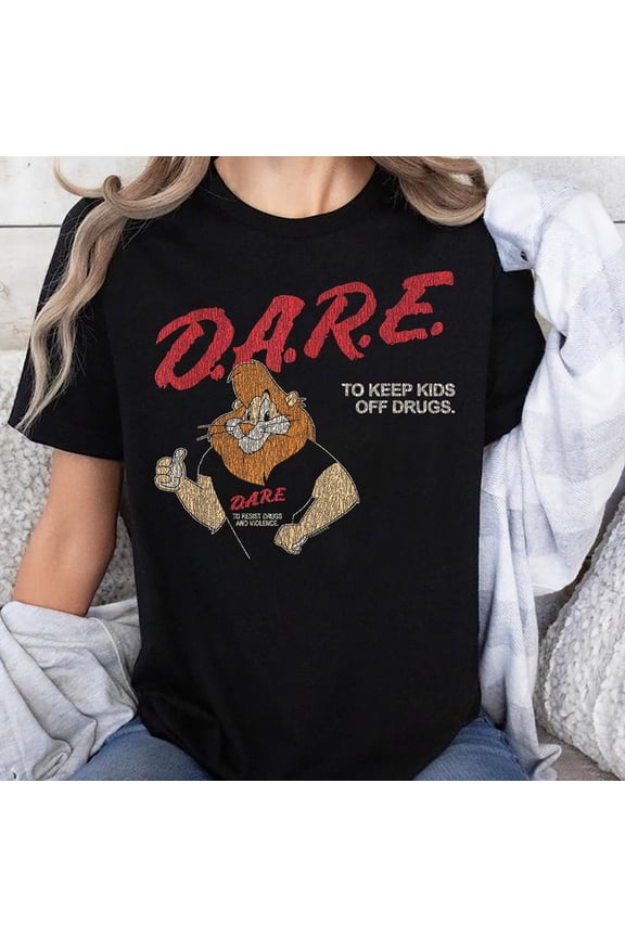 D.A.R.E. Program Keep Off Drugs Daren The Lion PSA Unisex T-Shirt