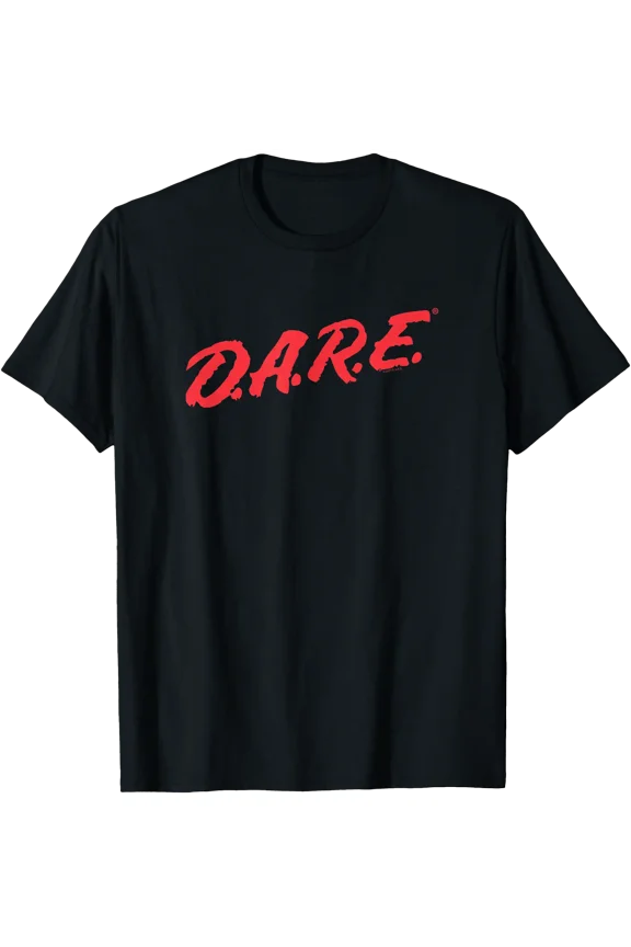 D.A.R.E. Program Simple Red Logo Retro PSA T-Shirt