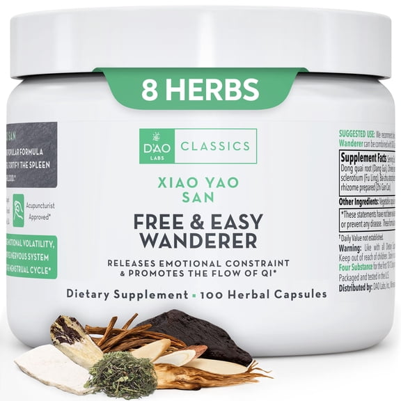 DAO Labs Free & Easy Wanderer - Xiao Yao San - Herbal Capsules. 100 Herbal Capsules