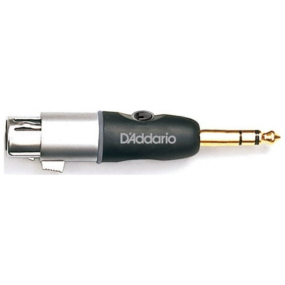 D'Addario 1/4 Inch Male Balanced to XLR Female Adaptor