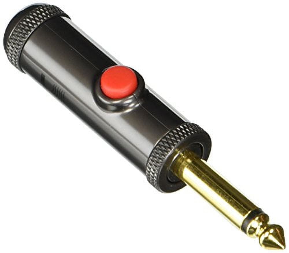 D'Addario 1/4 inch Straight Plug with Latching Circuit Breaker Switch ...