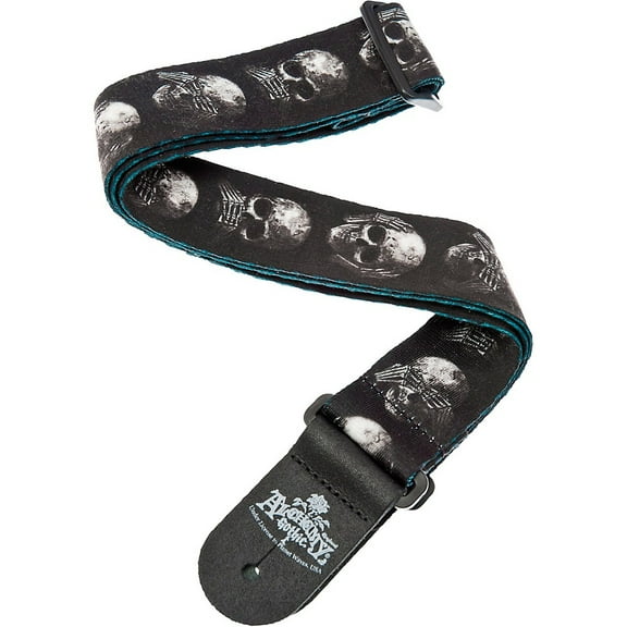 D'Addario Alchemy Guitar Strap, Muted Skulls, 50AL01