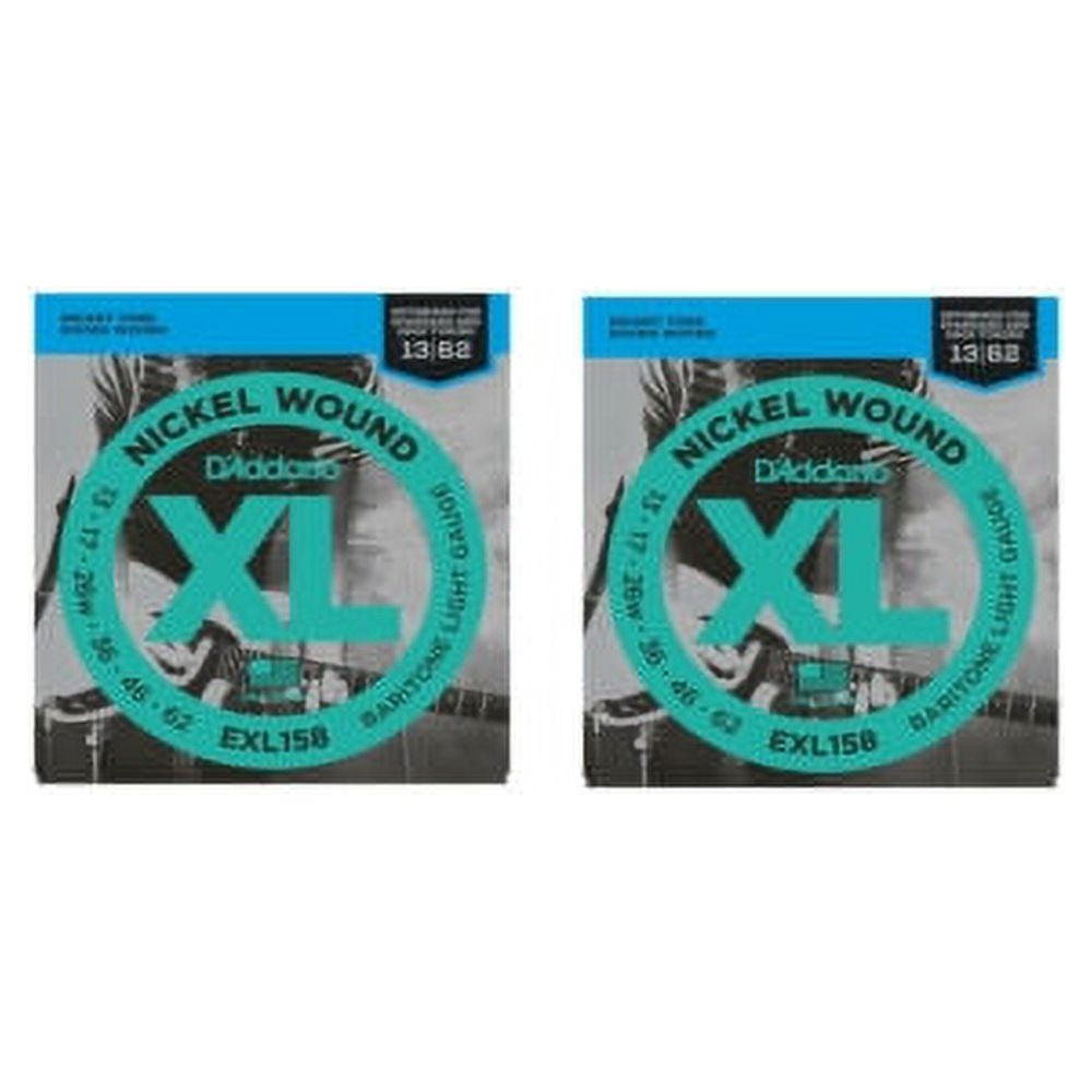 D'Addario Baritone Electric Guitar Strings 2-Pack  EXL158  Extra Light