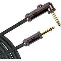 D'Addario Circuit Breaker Instrument Cable with Latching Cut-Off Switch, Right Angle Plug, 20 feet