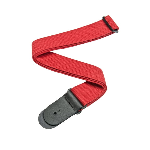 D'Addario Cotton Guitar Strap, Red