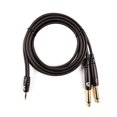 thumbnail image 1 of D'Addario Custom Series 1/8” to Dual 1/4” Audio 6 ft Cables, 1 of 5