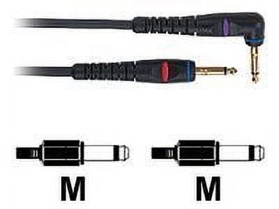 D'Addario 10 feet MN 1/4 inch Right Angle Instrument Cable