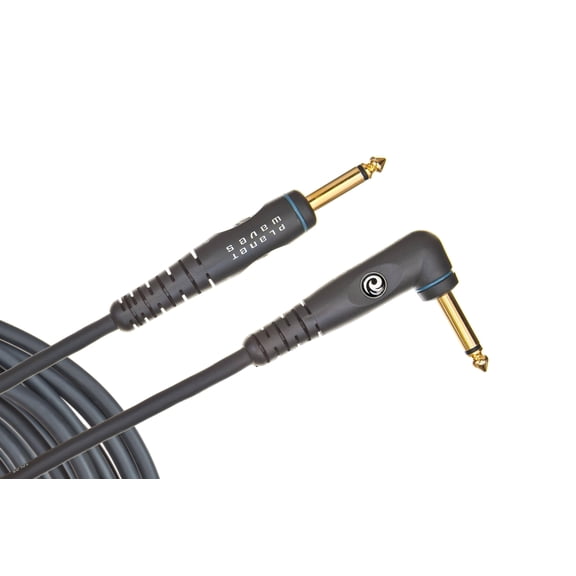 D'Addario Custom Series Instrument Cable, Right Angle, 20 feet