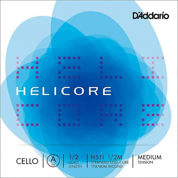 D'Addario D'Addario Cello Rose String Helicore A-String H511 1/2M Medium Tension