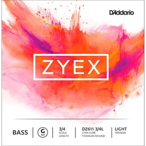 D'Addario DZ611 Zyex 3/4 Bass Single G String Light