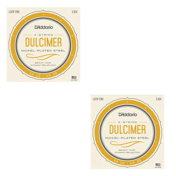 D'Addario Dulcimer Strings 2-Sets of 4-String 12-12-14-22