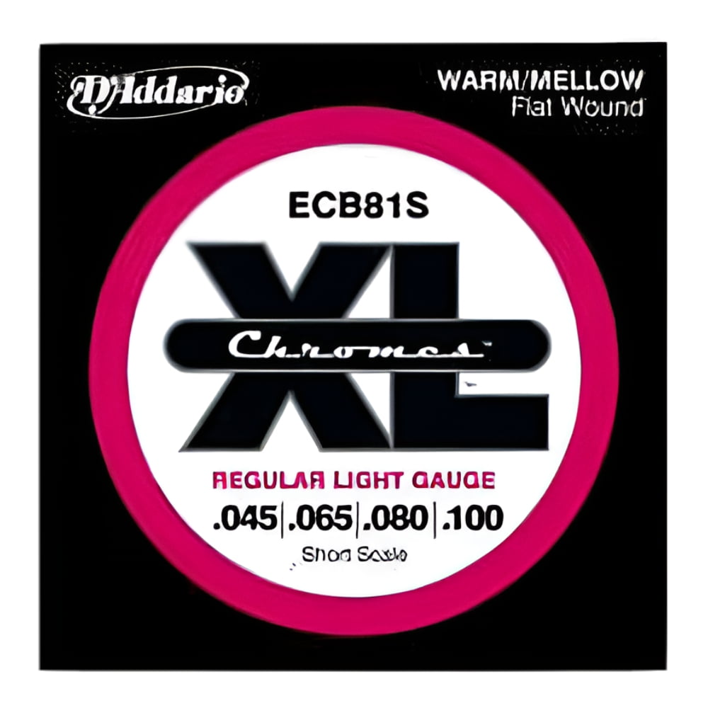 D'Addario ECB81S Chromes Bass Guitar Strings, Light, 45-100, Short Scale
