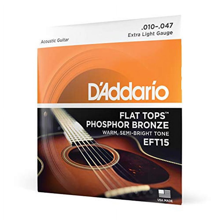 D Addario EFT15 Flat Tops Phosphor Bronze Acoustic Guitar Strings