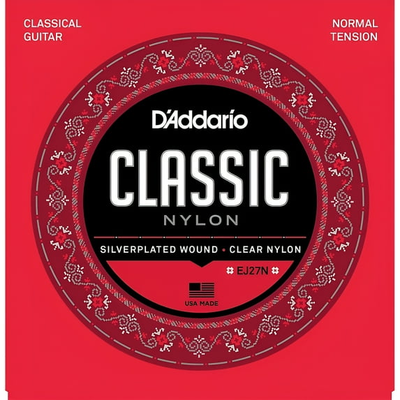 D'Addario EJ27N Student Nylon Classical Guitar Strings, Normal Tension