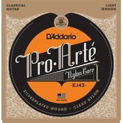 DAddario EJ43 Pro-Arte Nylon Classical Guitar Strings, Light Tension