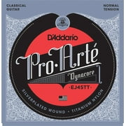 DAddario EJ45TT ProArte DynaCore Classical Guitar Strings, Titanium Trebles, Normal Tension