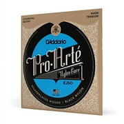DAddario EJ50 Pro-Arte Black Nylon Classical Guitar Strings, Hard Tension